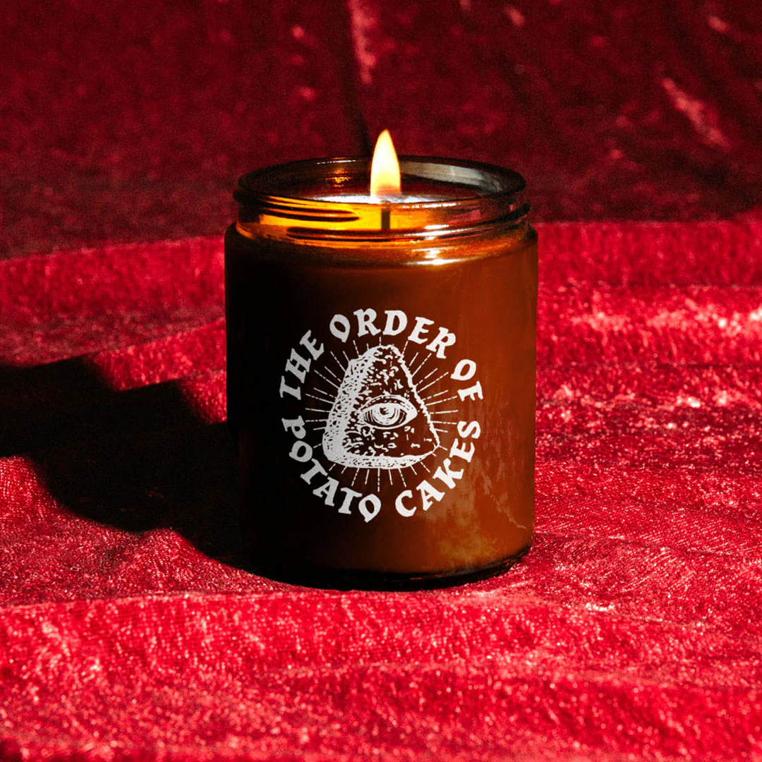 The Order of Potato Cakes Sanctioned Candle